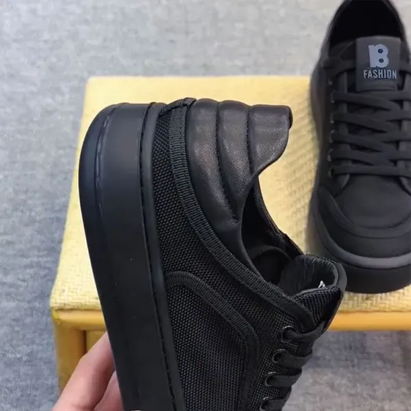 Design B Fashion Black Mesh Sneakers - 4