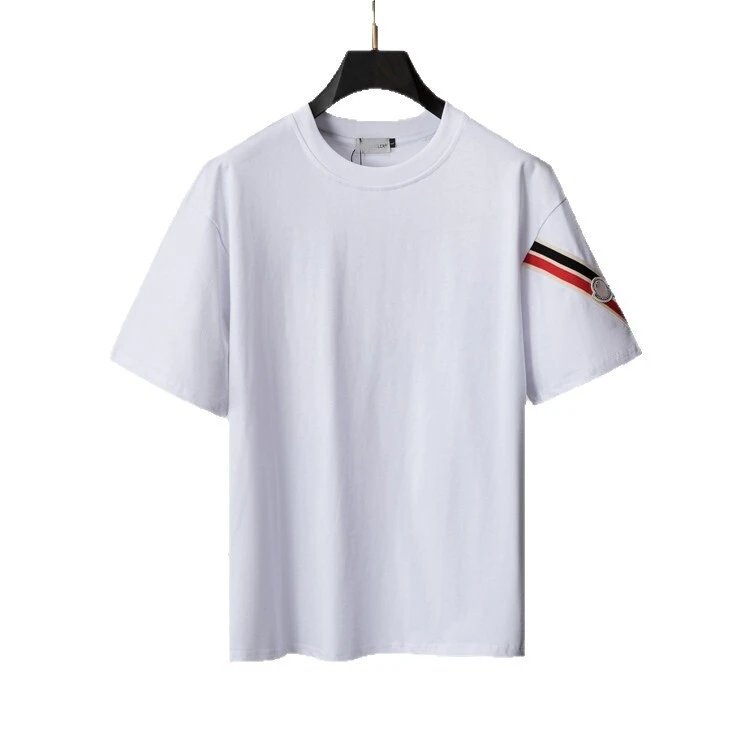 Luxury Brand Graphic Print Black White Grey Casual T-Shirt