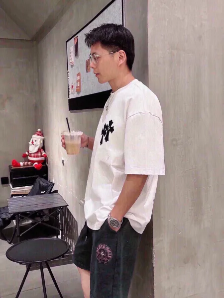 Chrome Hearts Cross Embroidered White T-Shirt - 29