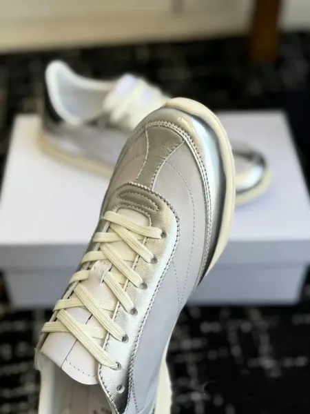 Celine Triomphe Sneakers Yellow and Black Suede Sneakers - 19