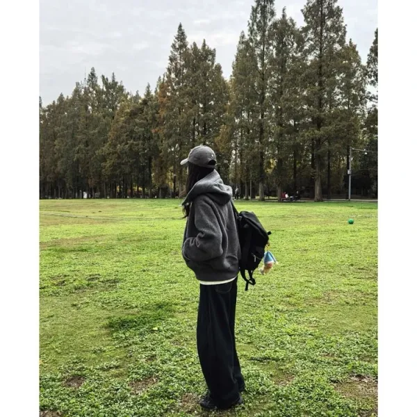 Design Fleece Zip-Up Hoodie Black - 9