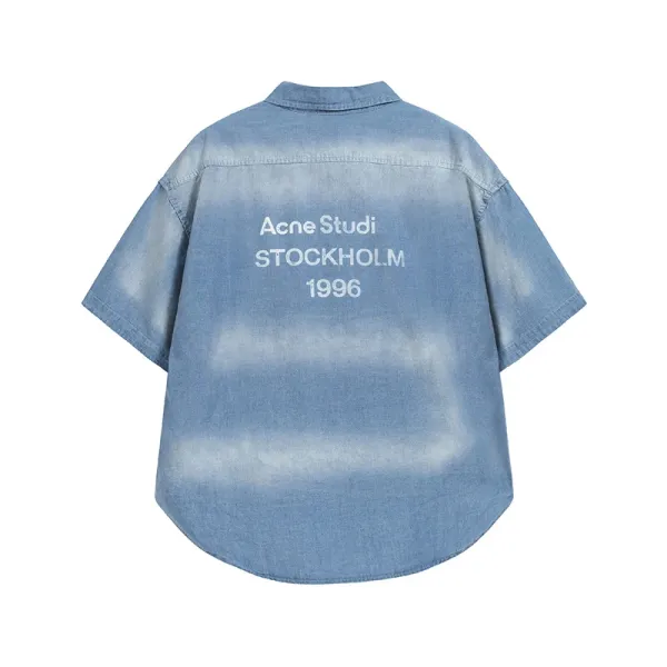 Acne Studios Stockholm 1996 Washed Denim Shirt - 4