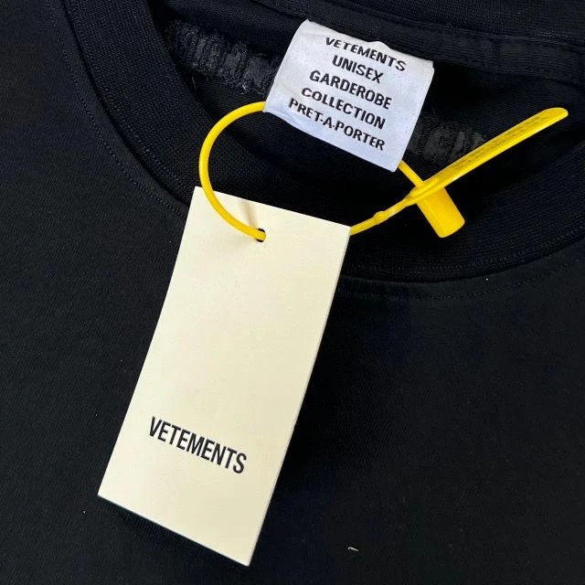 Vetements .com Logo Oversized T-Shirt Black - 21