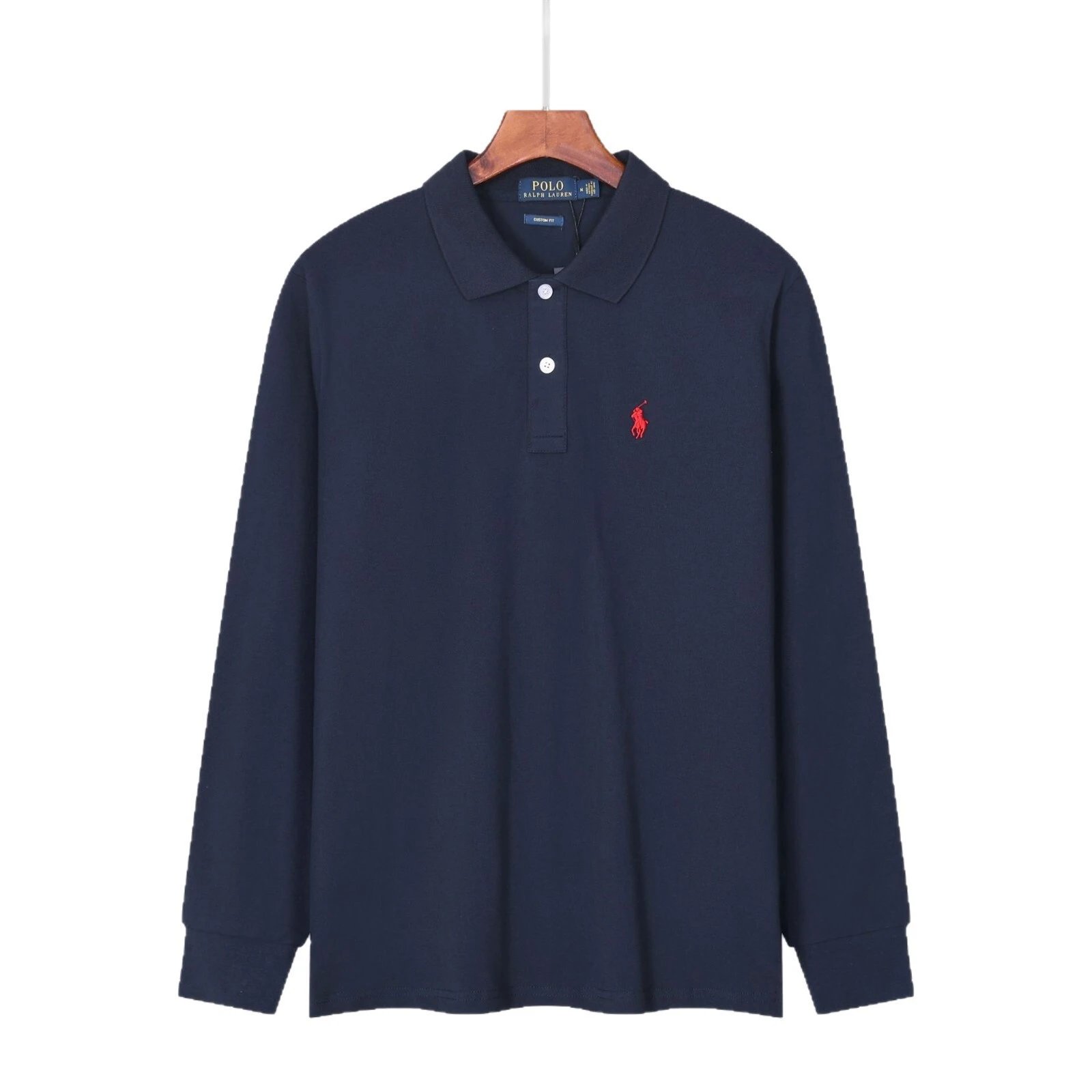 Polo Ralph Lauren Long Sleeve Navy Classic Polo Shirt