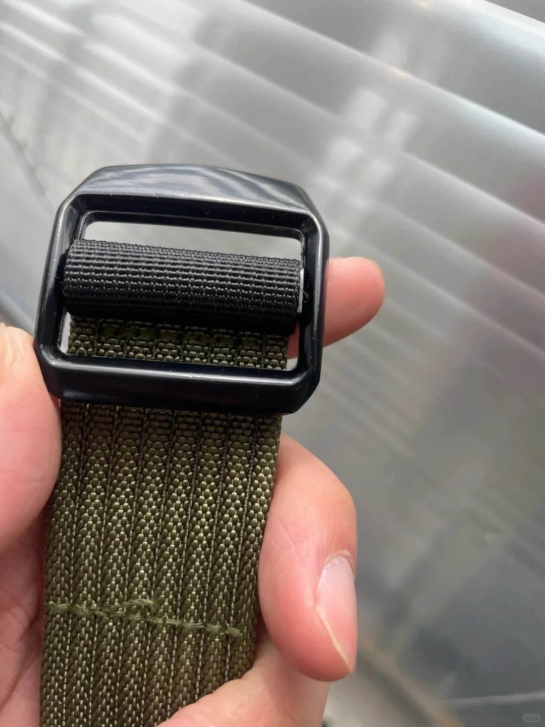 Design Conveyor Belt 38mm Olive Green Canvas Belt - 15