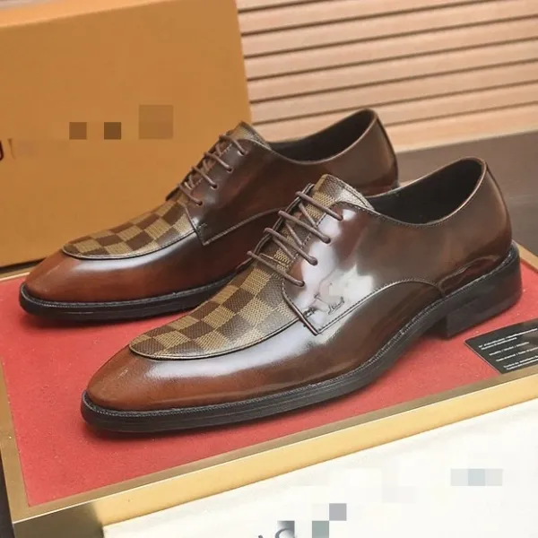 Louis Vuitton Oxford Shoes Brown Leather - 7
