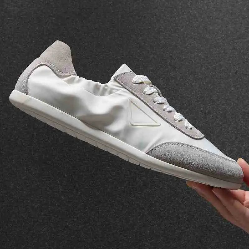 Design Minimalist Slip-On Sneaker White Gray Casual Shoes - 4