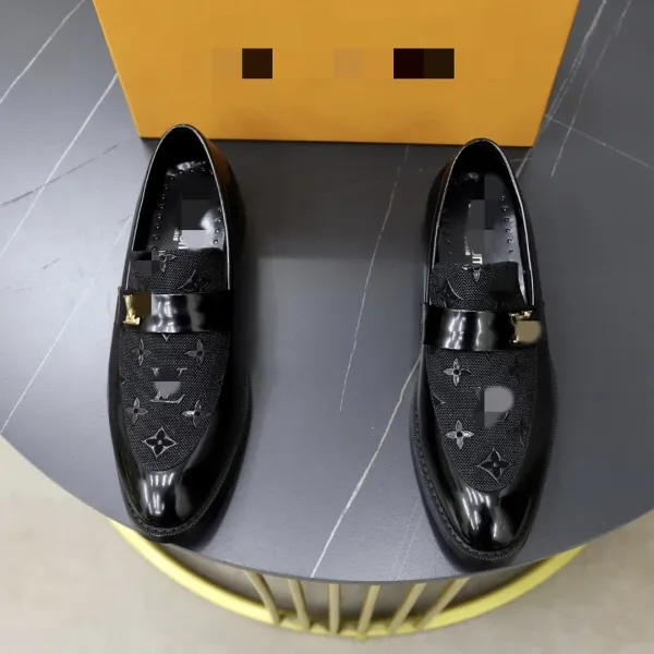 Louis Vuitton Damier Graphite Loafers Black - 3