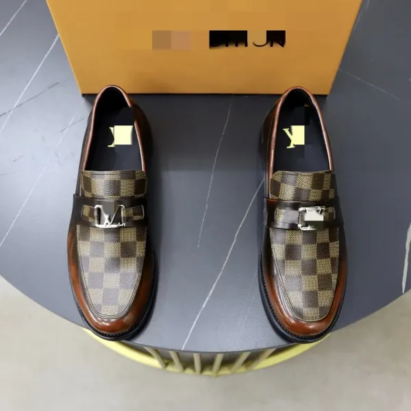 Louis Vuitton Damier Graphite Loafers Black - 5
