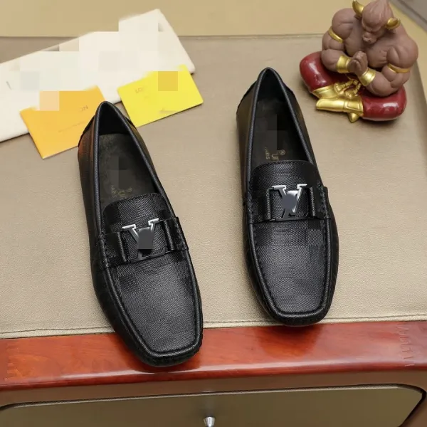 Louis Vuitton Monogram Velvet Loafers Black - 3