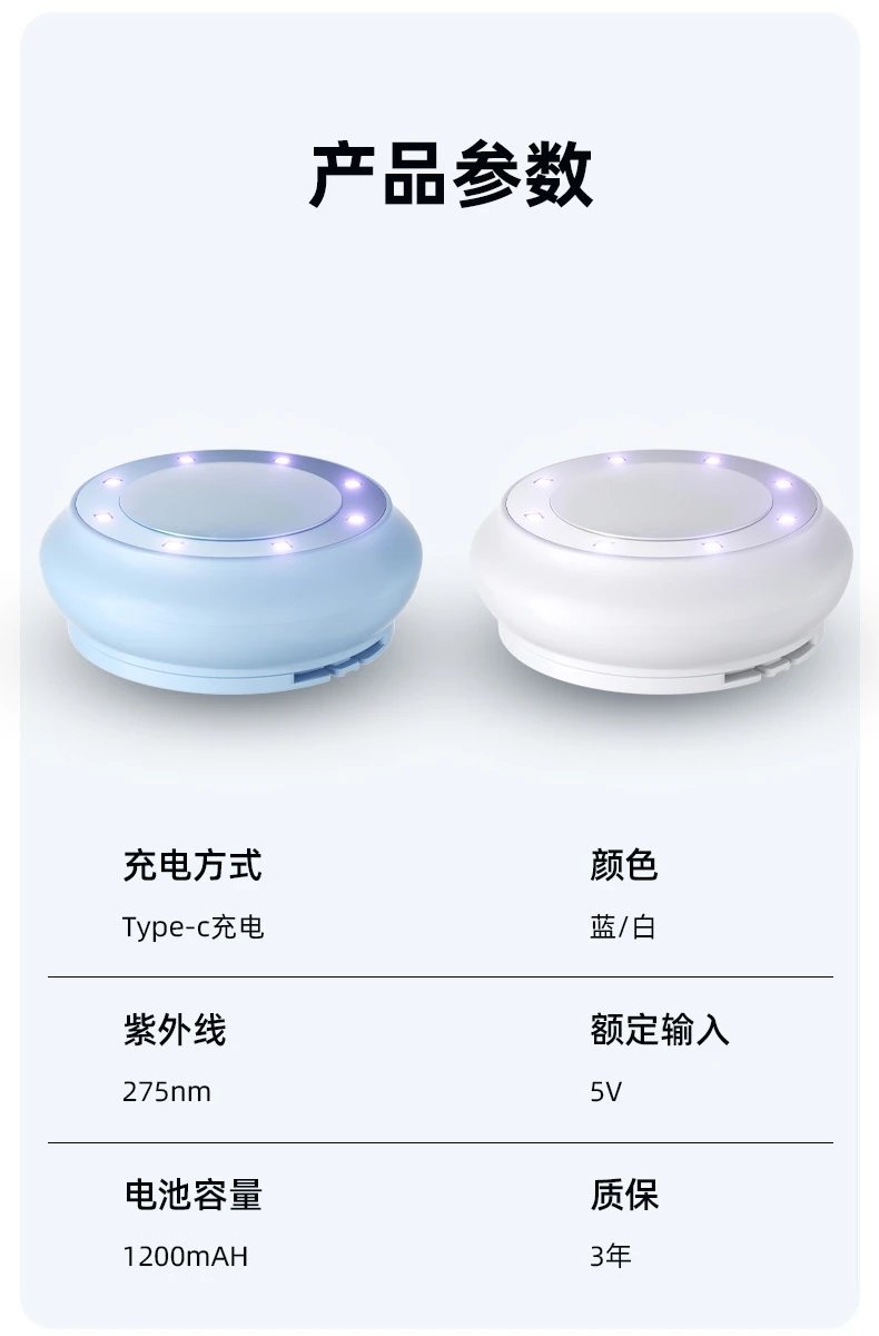 Design Circular LED Air Purifier White Electronics - 9