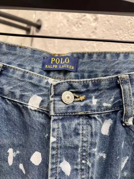 Polo Ralph Lauren Paint-Splatter Straight-Leg Jeans Blue - 9
