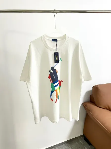 Polo Ralph Lauren Rainbow Pony Graphic T-Shirt White - 1