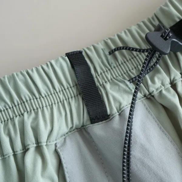 Design Patchwork Utility Shorts Mint Green - 16