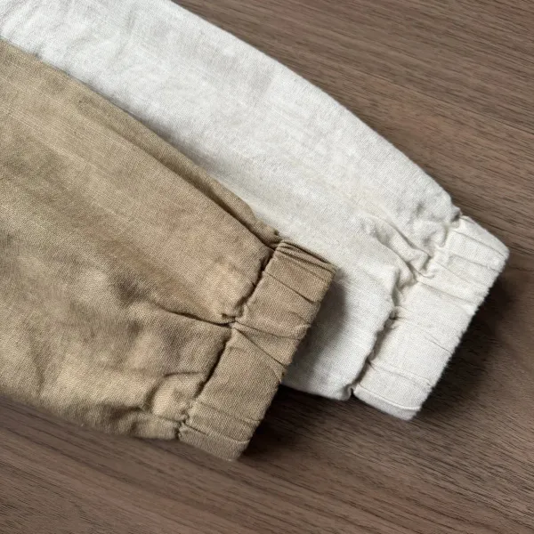 Design Minimalist Zip-Up Jacket Beige Outerwear - 16