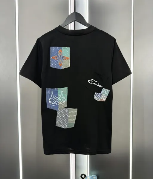 Evisu Craft With Pride Graphic Pocket T-Shirt Black - 42