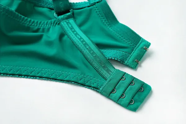 Design Lace-Trimmed Emerald Green Underwire Bra Underwear - 17