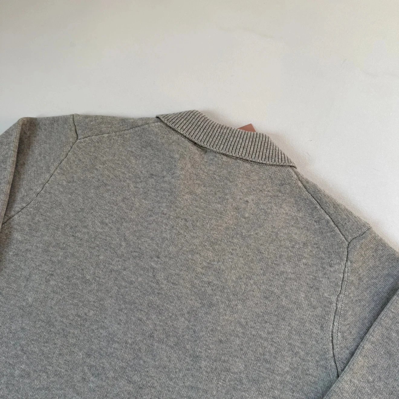 Design Knit Zip-Front Collar Cardigan Gray Outerwear.cardigan - 16