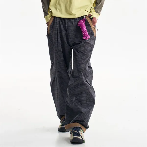 Design Utility Pants Navy with Purple Panel Accents - 10