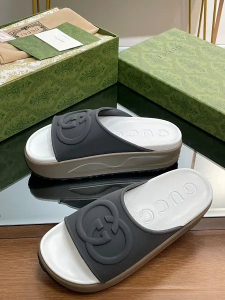 Gucci GG Marmont Slide Pink Glitter Sandals Slippers - 3