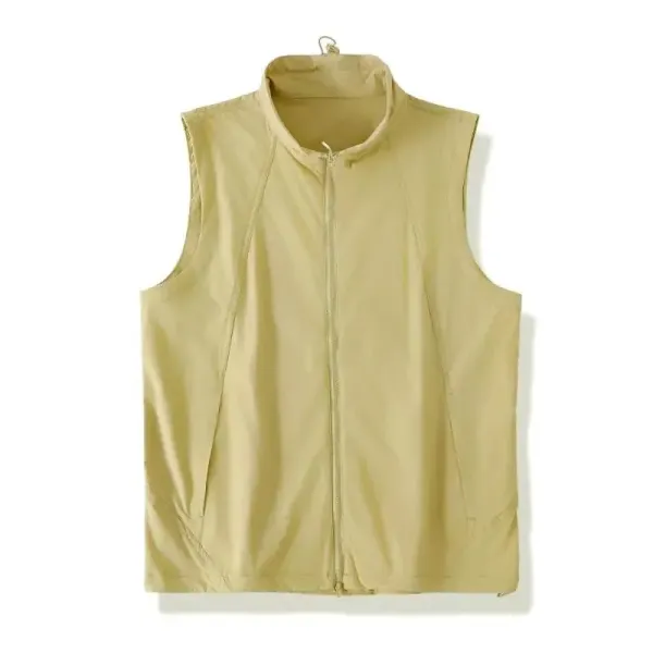 Design Lightweight Technical Vest Olive Green Vest Outerwear.vest - 11