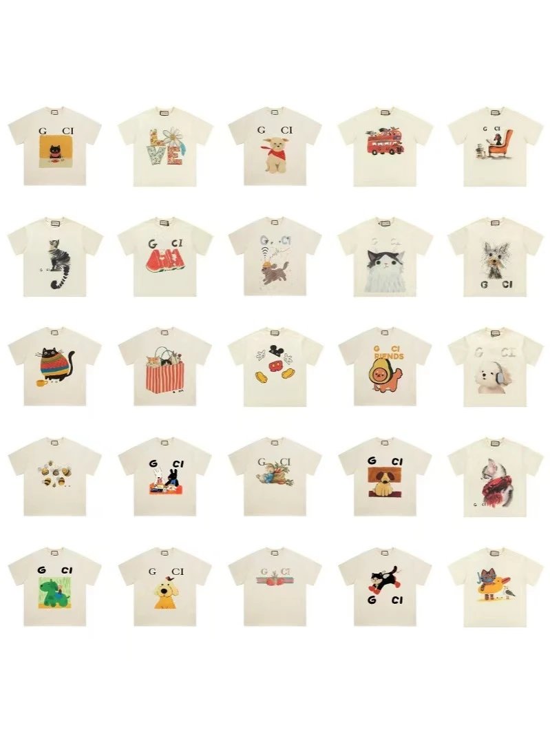 Gucci Dog Print T-Shirt Beige - 4