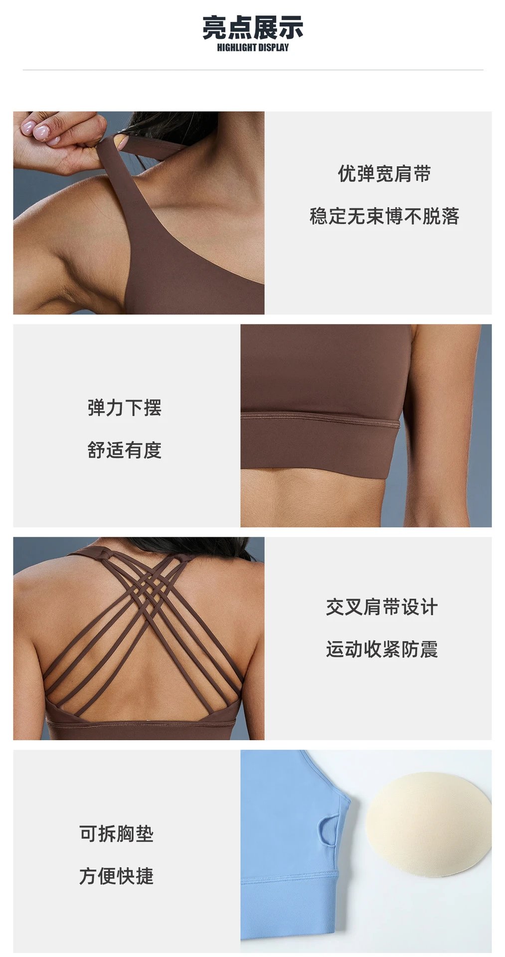 Design Crisscross Back Sports Bra Emerald Green Activewear - 4