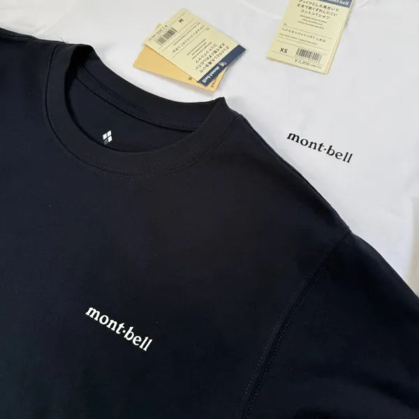 Design Montbell Sun Mountain Graphic T-Shirt Black + Montbell Ultralight Crossbody Bag Purple T-Shirts - 20