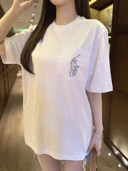 Polo Ralph Lauren Outline Pony Pocket T-Shirt Beige - 30