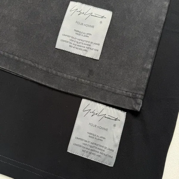 Yohji Yamamoto x Neighborhood Collaboration Graphic Tee Charcoal Gray T-Shirt - 30
