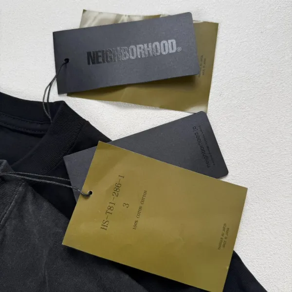 Yohji Yamamoto x Neighborhood Collaboration Graphic Tee Charcoal Gray T-Shirt - 32