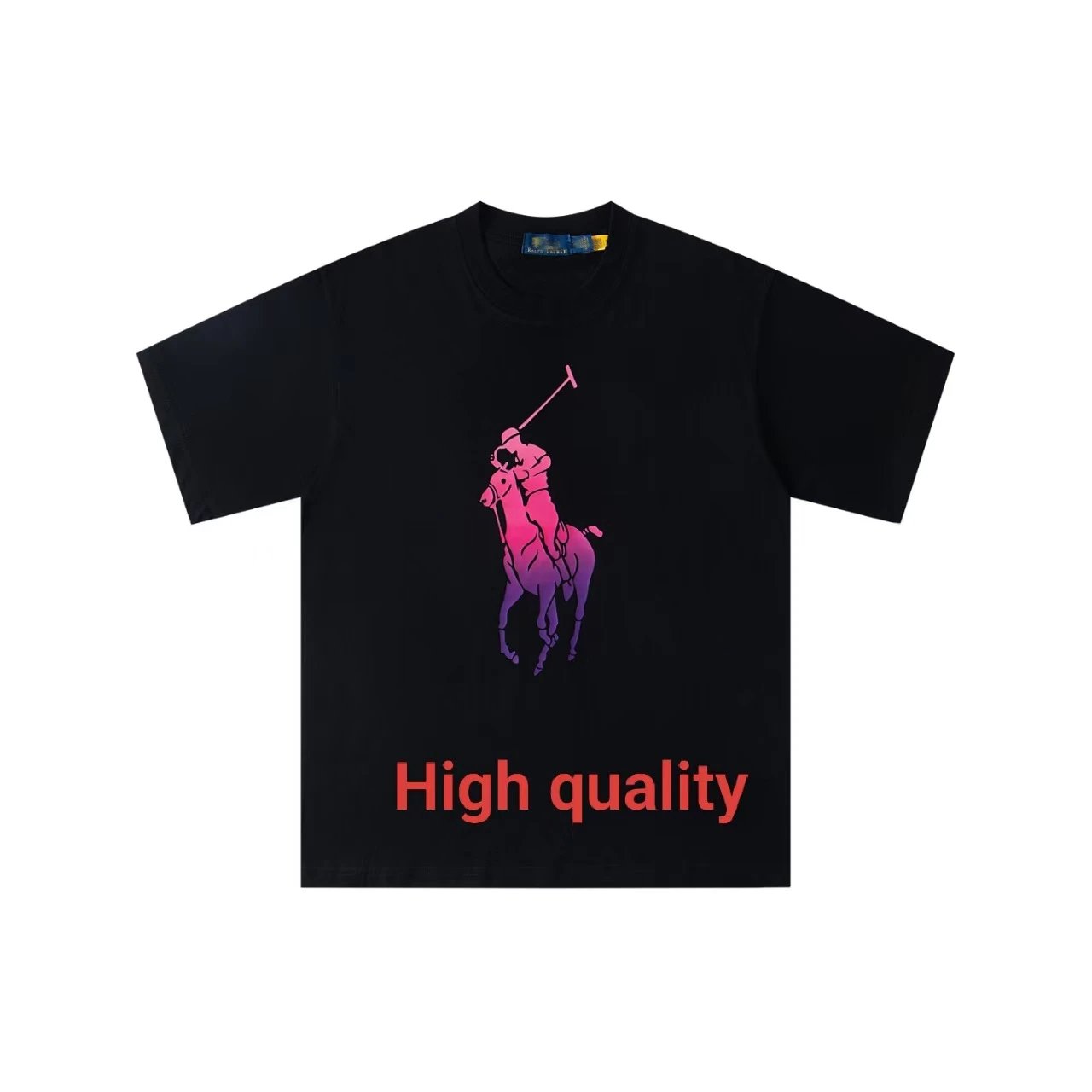 Polo Ralph Lauren Gradient Polo Player T-Shirt Black - 6