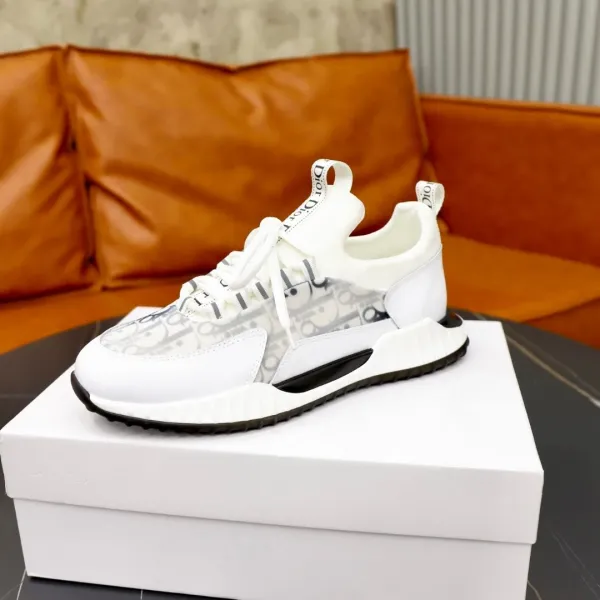 Dior B23 Oblique White Sneakers Chunky Sneakers - 2