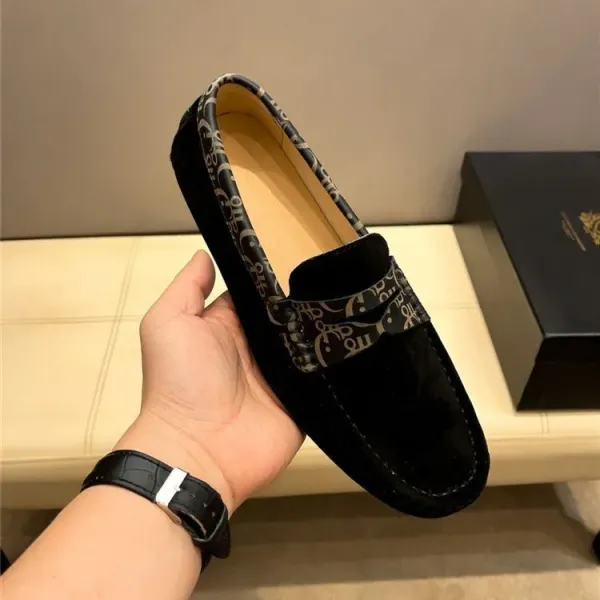 Dior Oblique Suede Loafers Black - 13