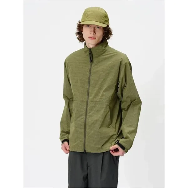 Design Goldwin Grid Tech Windbreaker Gray Jacket Outerwear.windbreaker - 12