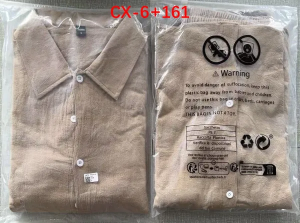 Design Linen Shirt and Drawstring Pants Set White Casual Set - 9