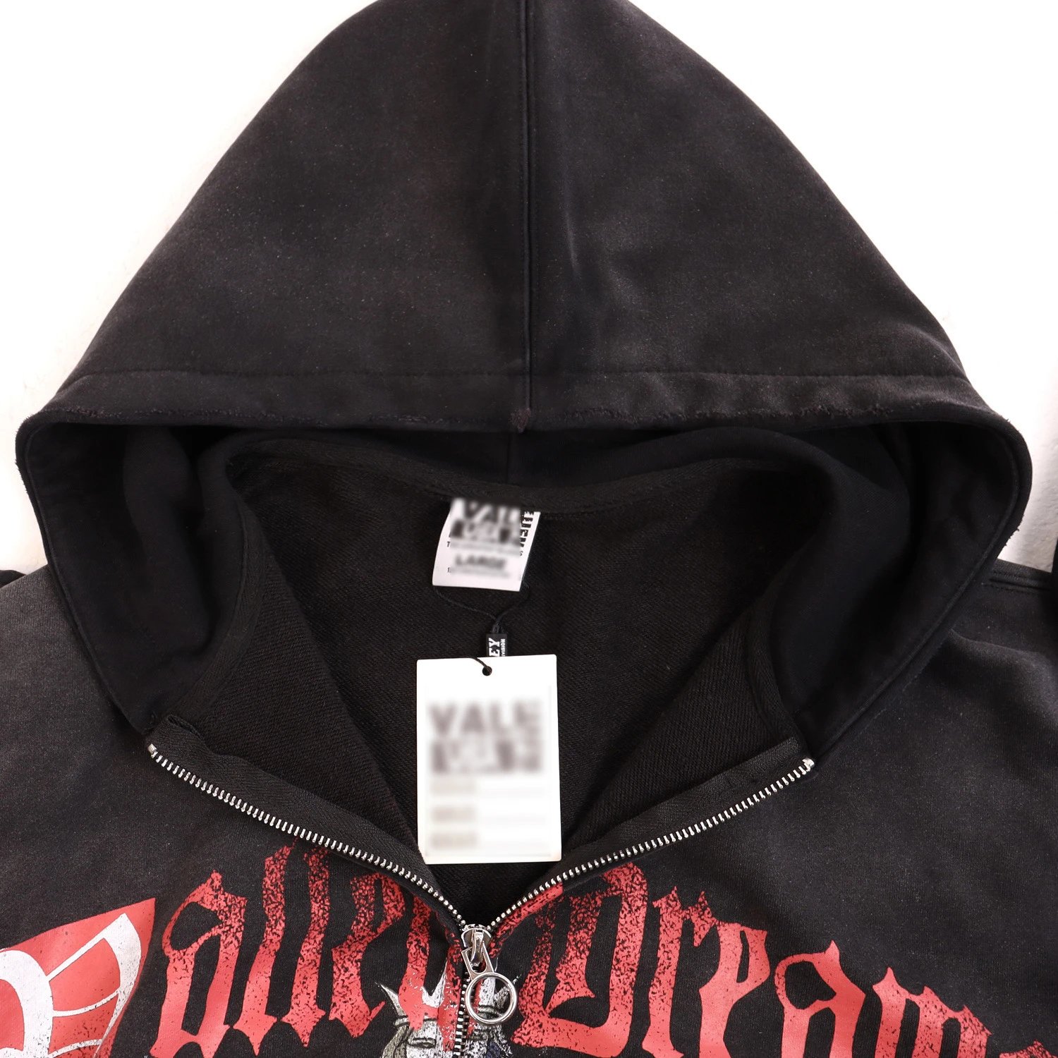 Hellstar Dreams Crest Hoodie and Sweatpants Set Black Washed - 4