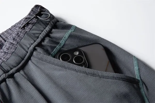 Design Baggy Cargo Pants Purple with Reflective Stitching - 39
