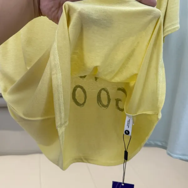 Design Graphic Print Yellow T-Shirt - 30