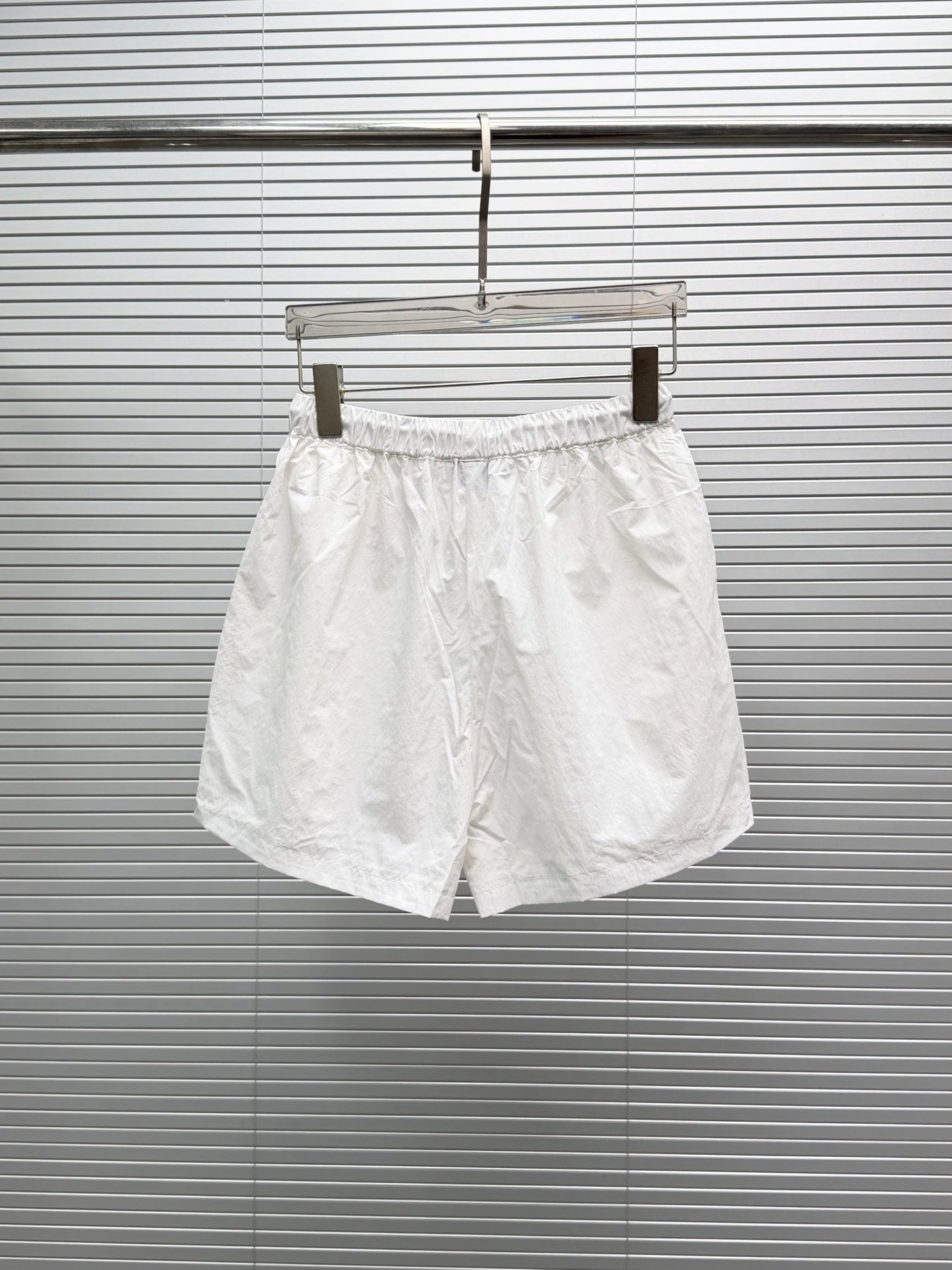 Chanel Logo Patch White Windbreaker Jacket and Shorts Set - 9