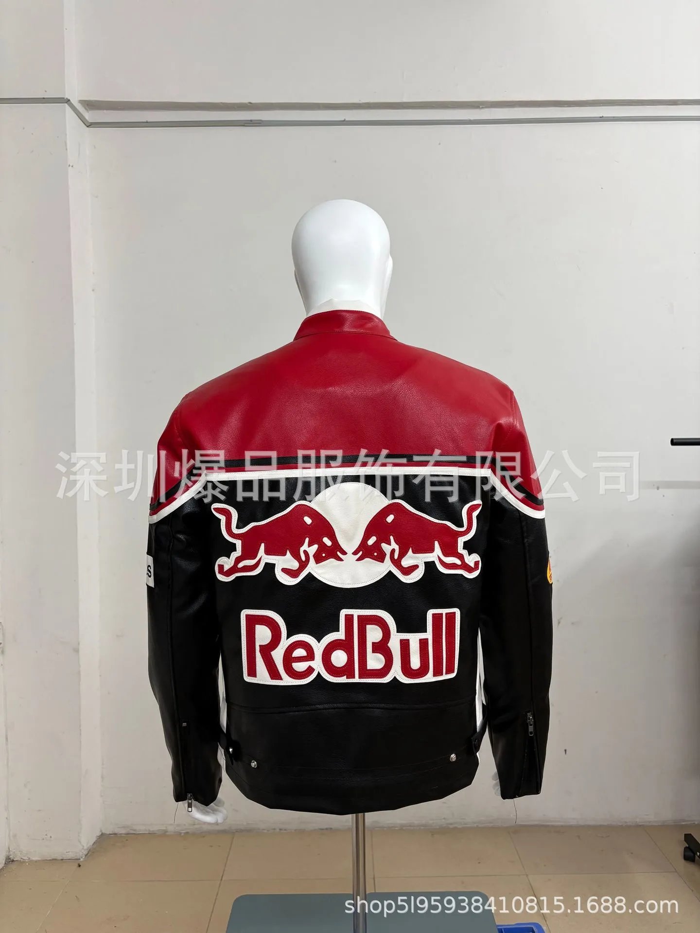Design Mercedes-Benz x Motul Racing Leather Jacket White / Black Leather Jacket - 8