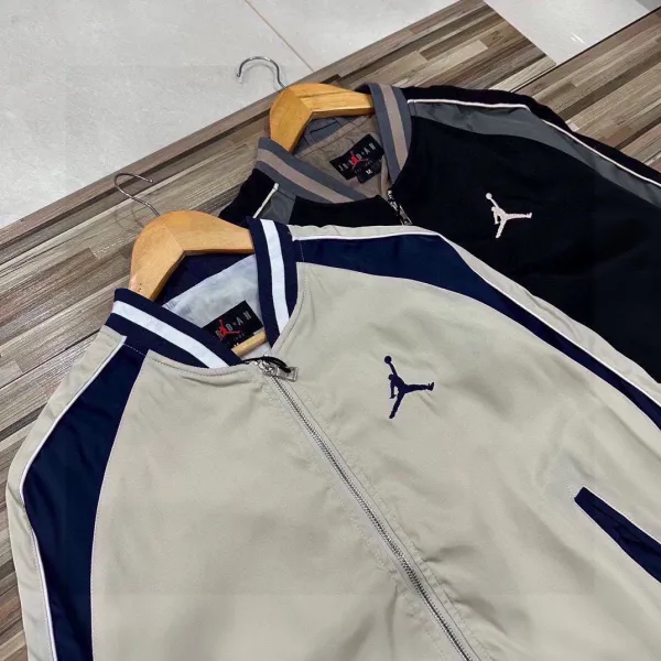 Air Jordan Bomber Jacket Black Gray Pink Outerwear - 9