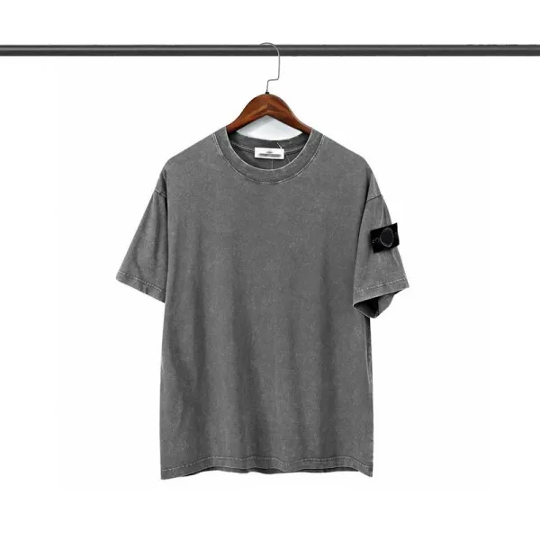 Stone Island Purple Garment-Dyed T-Shirt - 4
