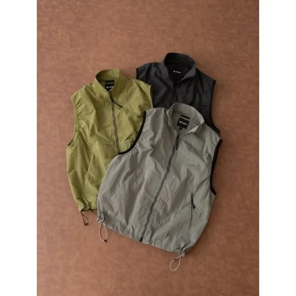 Design Goldwin Grid Tech Vest Olive Green Vest Outerwear.vest - 20