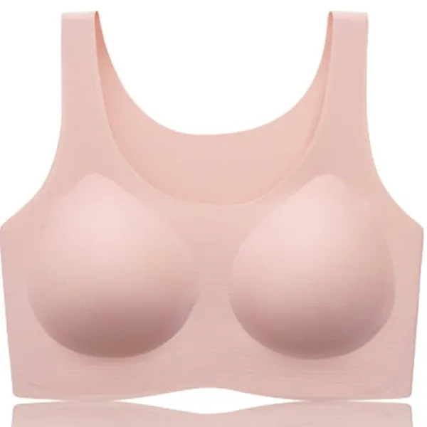 Design Seamless Molded Cup Bralette in Nude Pink Underwear - 1