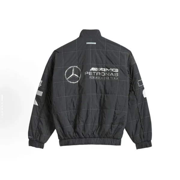 Design Mercedes-AMG Petronas Formula One Team Racing Jacket Black Outerwear Jacket - 18