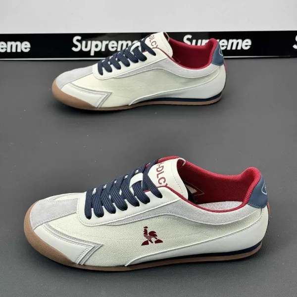 Le Coq Sportif Tennis Classic White Navy Red Sneakers - 2