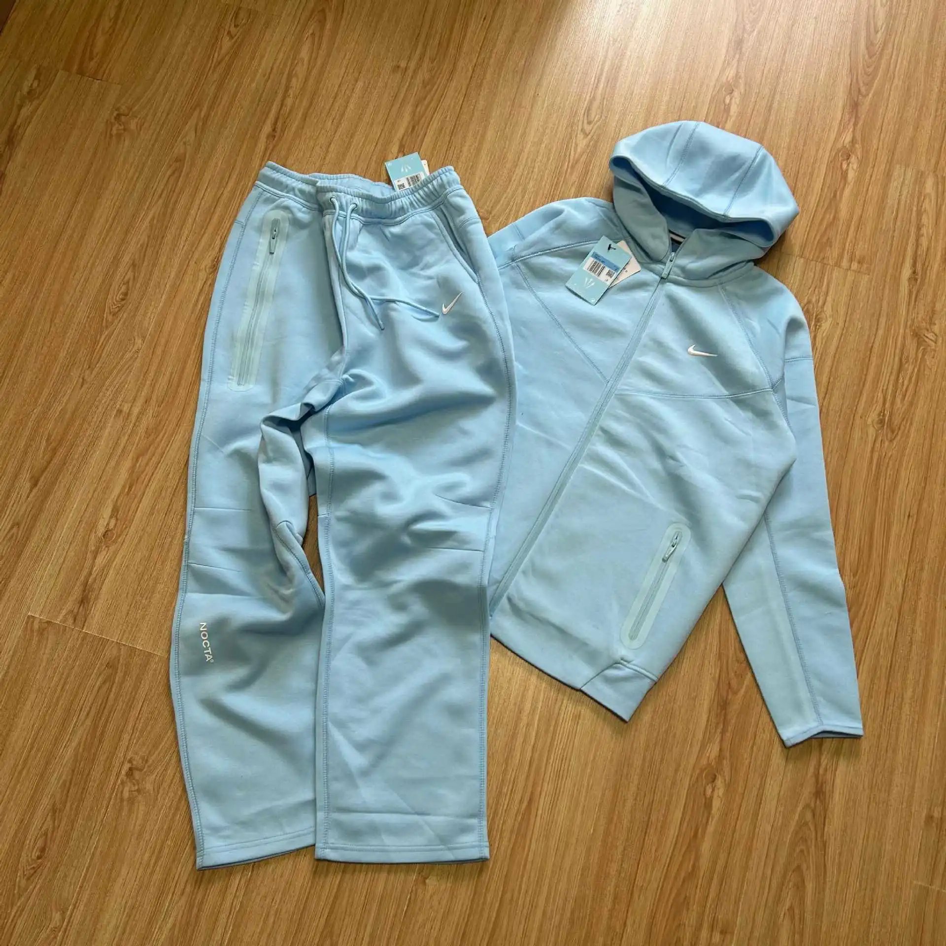 Nike NOCTA Hoodie and Sweatpants Set Light Blue Activewear Set