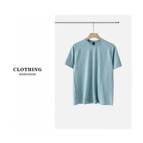 Design Textured Performance T-Shirt Gray - 34