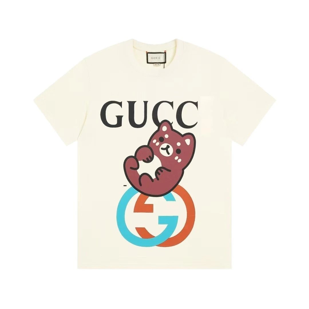 Gucci Red Panda Print Black T-Shirt - 5